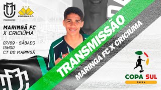 AO VIVO E COM IMAGENS  MARINGÁ FC X CRICIÚMA  Copa Sul 2024  Categoria Sub 17 [upl. by Amrak]