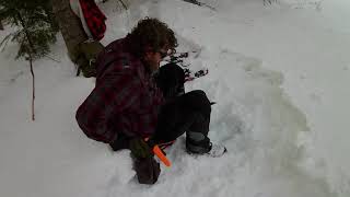 broomstick lake snowshoeing [upl. by Dion]