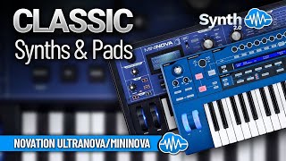 CLASSIC SYNTHS AND PADS 41 new sounds  NOVATION MININOVA  ULTRANOVA  SOUND LIBRARY [upl. by Iznil913]