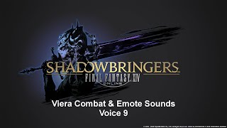 FFXIV Viera Voice 9 Combat amp Emotes OLD [upl. by Ronn]