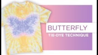 Butterfly TieDye Technique 🦋 [upl. by Eneg]