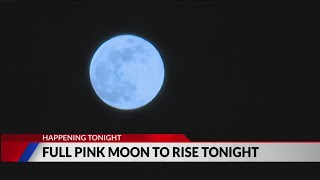 Full pink moon to rise Tuesday night [upl. by Kcered]