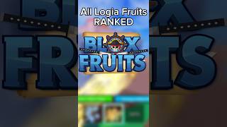 All logia fruits ranked bloxfruits [upl. by Hesta]