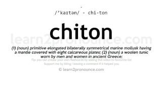 Pronunciation of Chiton  Definition of Chiton [upl. by Hsirap]