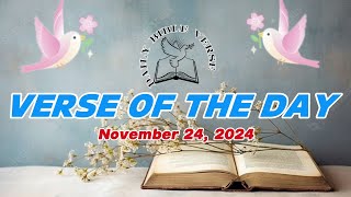 VERSE OF THE DAY NOVEMBER 24 2024 [upl. by Ahsirpac]