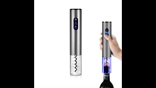 4in1 Electric Corkscrew Rechargeable Cordless Wine Bottle Opener Set [upl. by Oremor822]