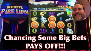 Ultimate Fire Link Slots From The Cosmopolitan  Las Vegas … Trying 10 Spins [upl. by Eicirtap]