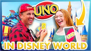 We Turned Disney World Into A GIANT Board Game  Uno [upl. by Morril]