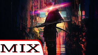 Free to use music 1 hour long Cyberpunk Synthwave futuristic music mix [upl. by Reckford217]