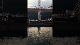 Dredger 9n duty ship maritime shipping marine vessel sea floating seaman dredge port [upl. by Adi]