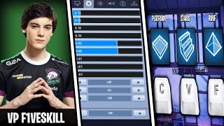 VP FIVESKILL Fortnite Settings and Keybinds NEW SENS AND RES [upl. by Margo]