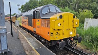 37057 and 37116 1Q41 Test Train Bidston 1724 [upl. by Dunc]