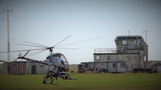 N7505B 1985 Schweizer 300C Blackpool airport TakeOff [upl. by Dusza]