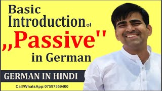 Basic Introduction of Passive in German  German Grammar in Hindi  B1  German for beginners [upl. by Annawal]