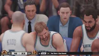 【2K25 NBA】All Time Los Angeles Clippers vs All Time Dallas Mavericks [upl. by Goda]