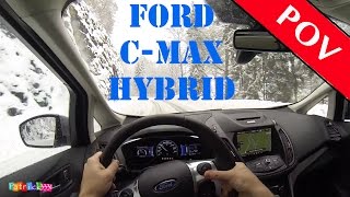 2016 Ford CMax Energi  Plugin Hybrid  POV  mega Winterlandschaft [upl. by Morril]