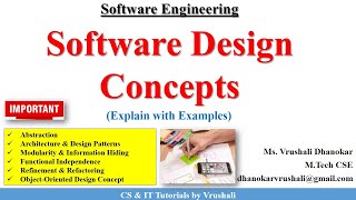 SE 22  Software Design Concepts with Examples [upl. by Synn514]