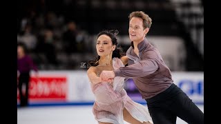 Madison Chock and Evan Bates  Skate America 2022 FD Practice [upl. by Carree]