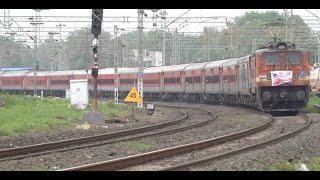 Loco Pilots Golden Retirement Video  Driving Goa Express For Last Time At Superfast Speed In Style [upl. by Harbour]