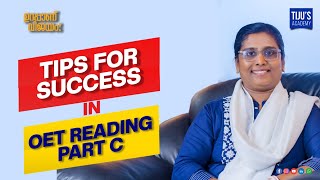 ✅Tips for Success in OET Reading Part C  Tijus Academy [upl. by Lleret]