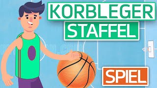 Korbleger Staffel  Spiel  Basketball Sportunterricht [upl. by Ahsile878]