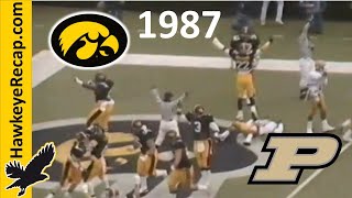 Iowa Hawkeyes vs Purdue Boilermakers  Big Ten Football  Fred Akers vs Hayden Fry 10241987 [upl. by Teador]