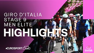 BREATHTAKING SPRINT 🤯  Giro DItalia Stage 9 Race Highlights  Eurosport Cycling [upl. by Vasti436]