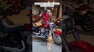 Harley Fatboy 107 Telugu Review in 1 min shorts motorcycle [upl. by Isobel437]