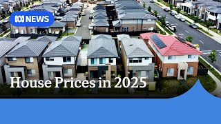 Sydney Melbourne house prices predicted to fall as national rise softens in 2025  ABC News [upl. by Azral]