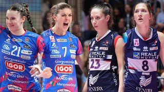 ALL quotMEGA RALLYquot of the Novara  Chieri Quarter Finals Coppa Italia  Lega Volley Femminile 202324 [upl. by Lorena]