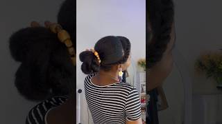 COIFFURE ÉLÉGANTE ET FACILE CHEVEUX CRÉPUS  Oussème  cheveuxcrepus afrodance 4c [upl. by Enawtna]