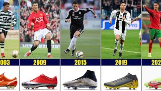 Cristiano Ronaldo  The Evolution of CR7 Football boots 20022022 [upl. by Upali]