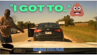 Driver flees traffic stop because he needs to 💩 Arkansas State Police pursuit and PIT Kia Forte [upl. by Geneva788]