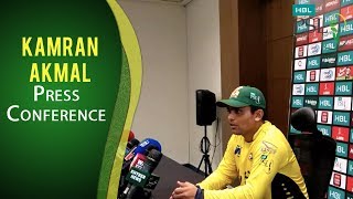 PSL 2017 Playoff3 Kamran Akmal Press Conference [upl. by Yelnek]