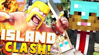 CLASH OF CLANS STYLE GAME  Minecraft ISLAND CLASH 3  JeromeASF [upl. by Nnylarej]