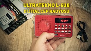 Ultratekno L938 Dijital Ekranlı Şarjlı Taşınabilir Radyo Cep Radyosu radyo fyp foryou [upl. by Tavi341]