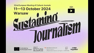 32nd European Meeting of Cultural Journals—Day 2 Panel discussions [upl. by Netsyrk]