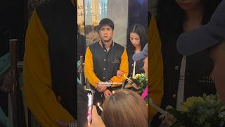 Aljur Abrenica amp AJ raval attending the Grand opening of Idara Aesthetic  Cafe [upl. by Beitris]