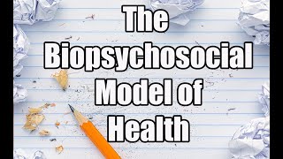 The Biopsychosocial model of health and well being IB Health Psychology [upl. by Daegal603]