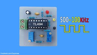 TL494 PWM Controller Frequency 500100kHz  Schematic  PCB [upl. by Merrick519]