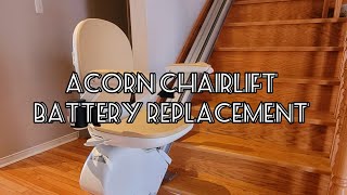 Acorn chairlift battery replacement Easy step by step [upl. by Kimmi]