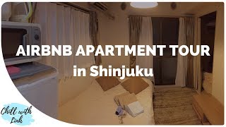 Airbnb Japan Tokyo Review Apartment Tour in Shinjuku 2018 [upl. by Nimesay437]