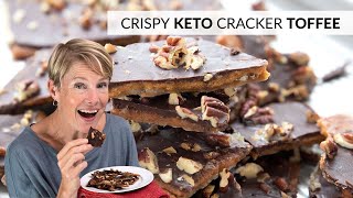 Crispy KETO TOFFEE  aka Christmas CRACK [upl. by Idok]