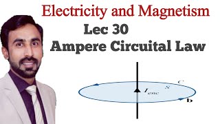 Lecture 30 Amperes Circuital Law  BS PhysicsADP [upl. by Alrahc]