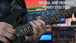 Neural Amp Modeler  test Peavey 5150 Block Letter [upl. by Asyal490]