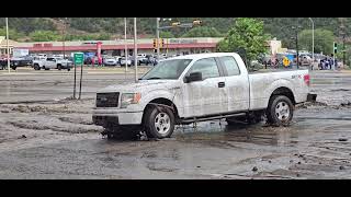 Ruidoso flooding highway 70 10th July 2024 [upl. by Vick]