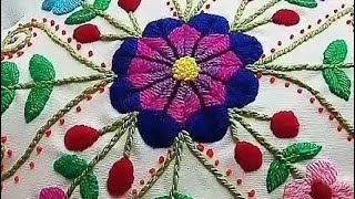 Beautiful Flower embroidery cushion covers ideas 💕 [upl. by Nednal]