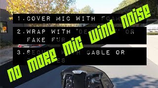 How to fix helmet microphone wind noise [upl. by Idoj]