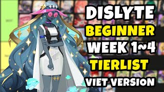 Dislyte Beginner Week 14 PVE Tier list  XẾP HẠNG NHÂN VẬT PVE cho người mới bắt đầu tuần 1  4 [upl. by Cirred]