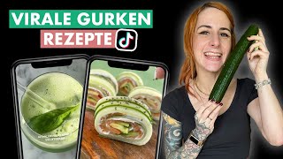 Ich teste virale GURKEN 🥒 Rezepte von TikTok [upl. by Jeraldine916]